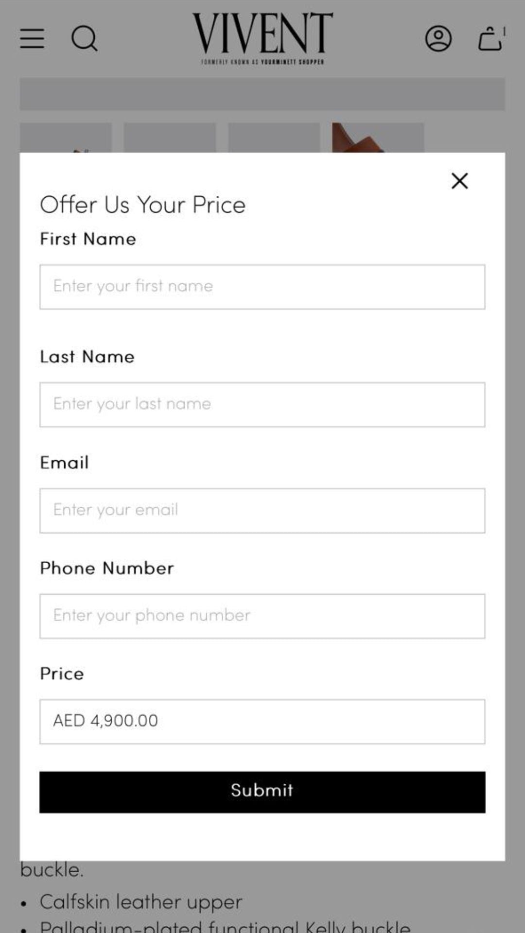 Price Offer