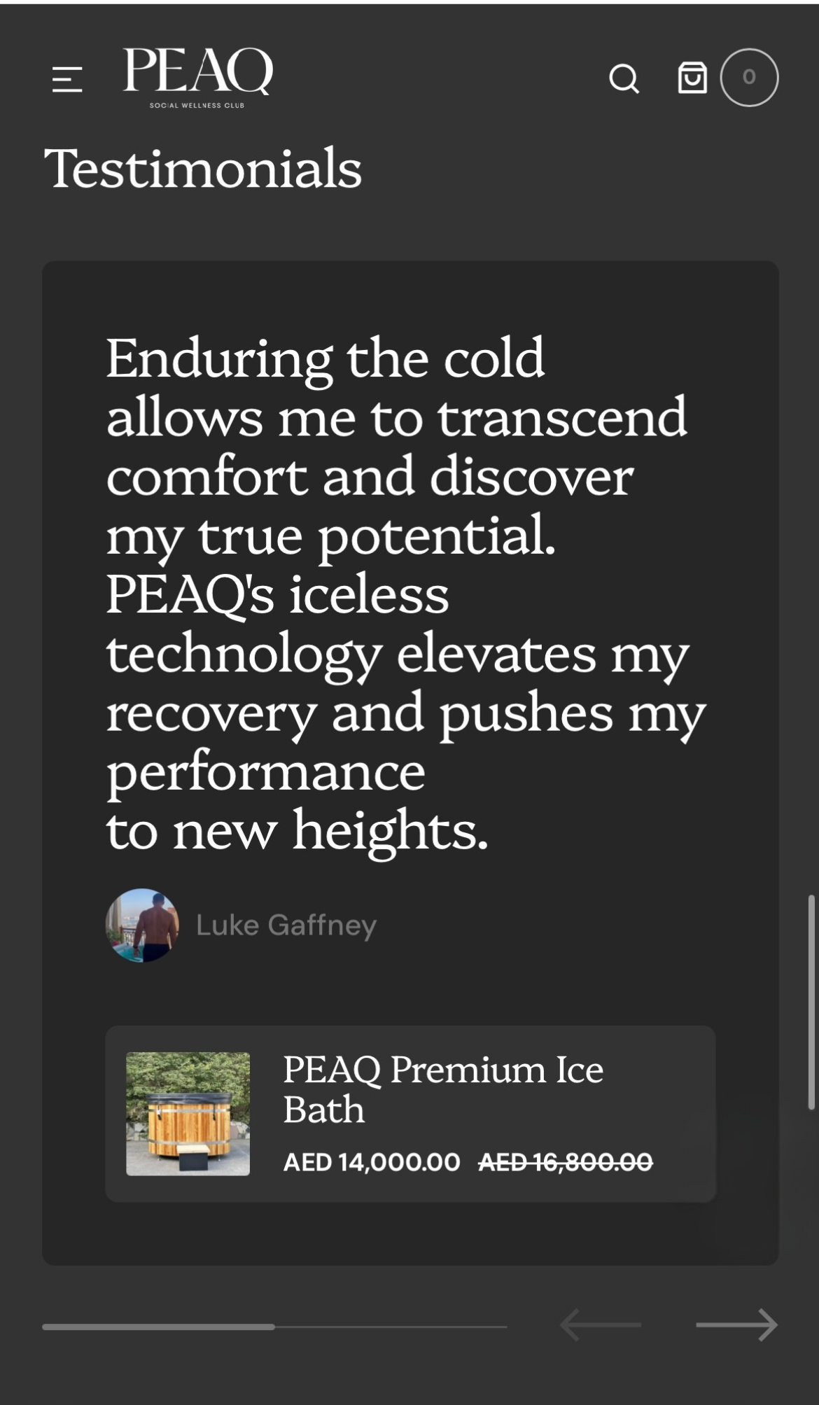 Testimonials With Products Purchase