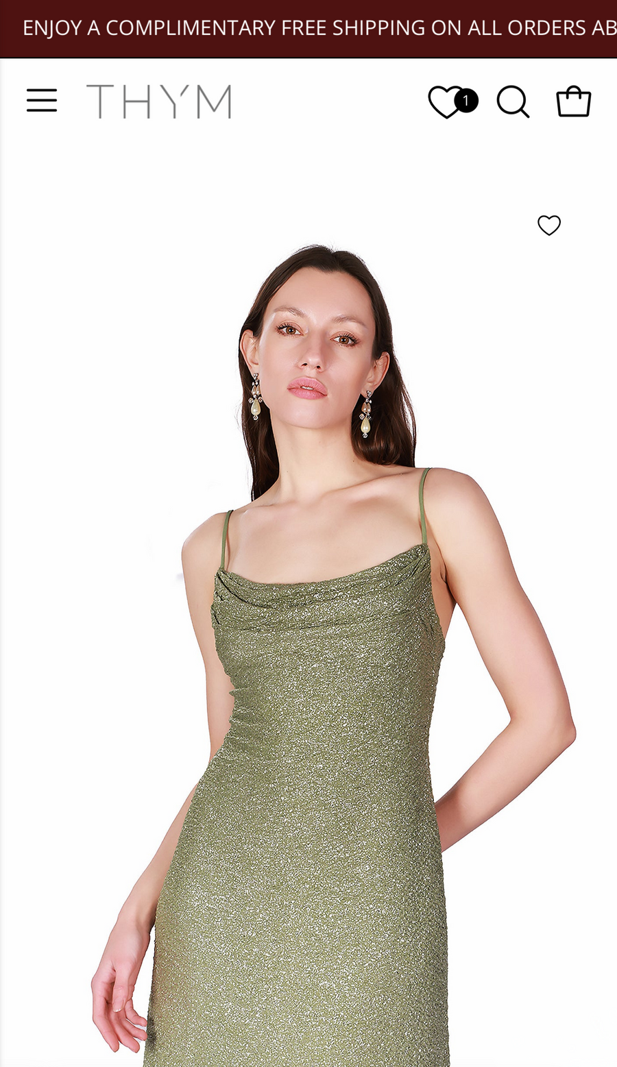 Thym Product page on the Shopify store